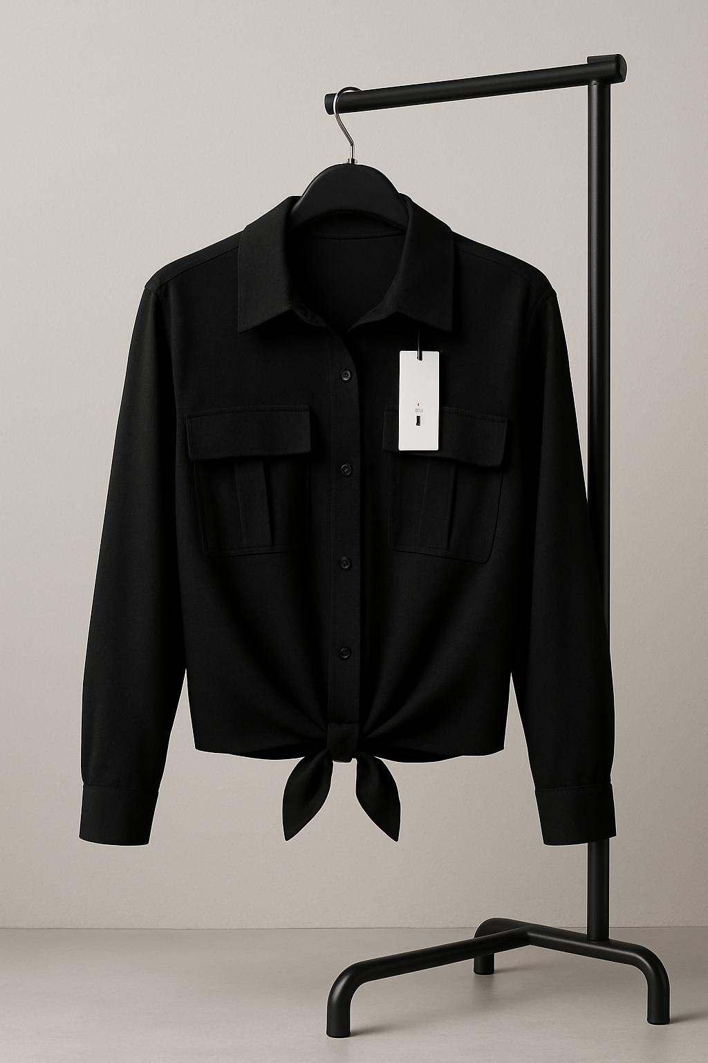 Camicia con nodo frontale