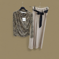 Maglia con pantalone palazzo