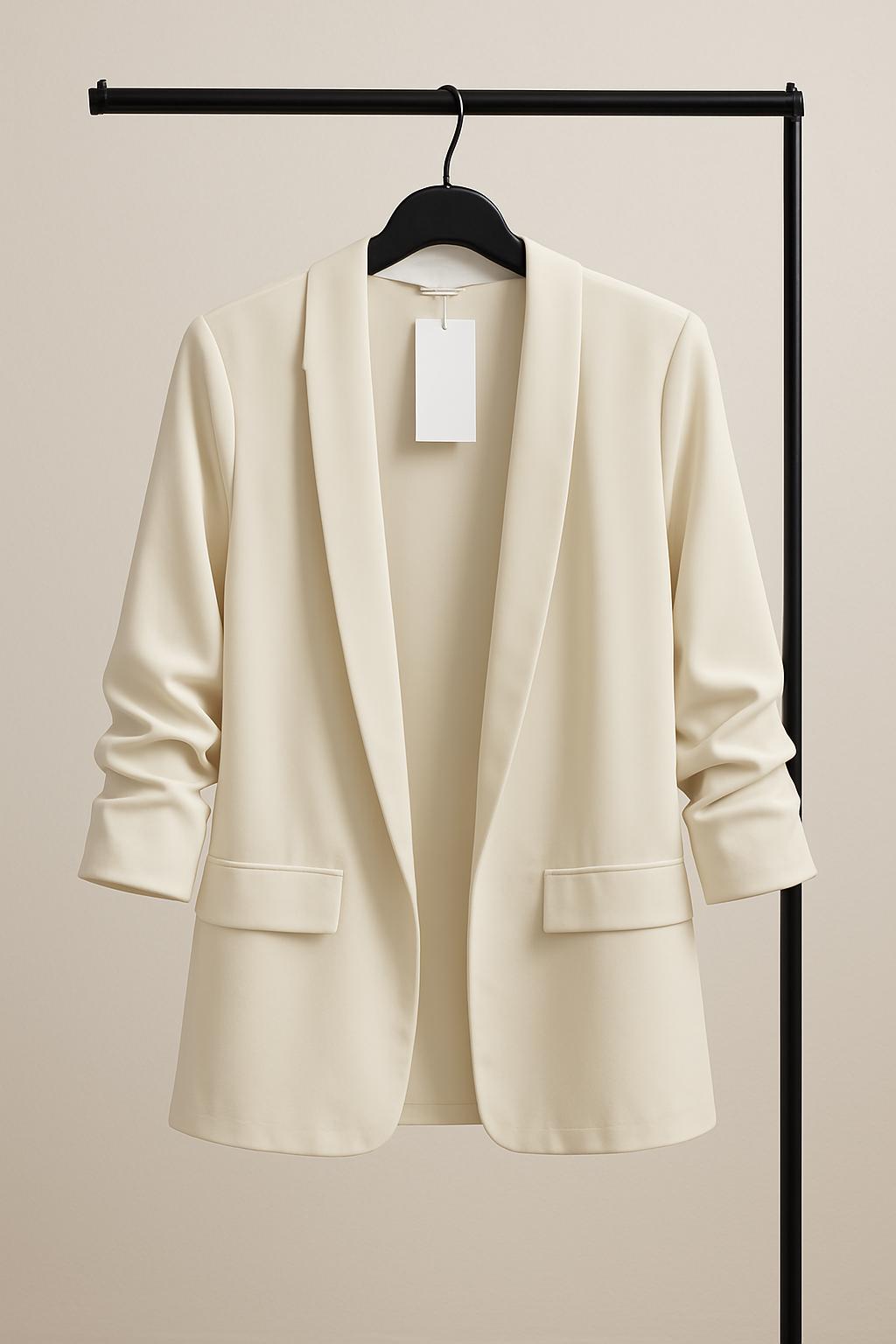 Giacca con maniche arricciate